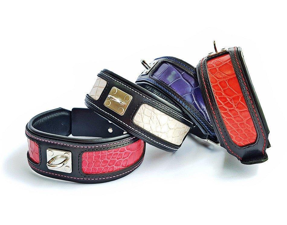 Collar Reptile premium para perros - estampado piel de reptil de lujo - MITZON