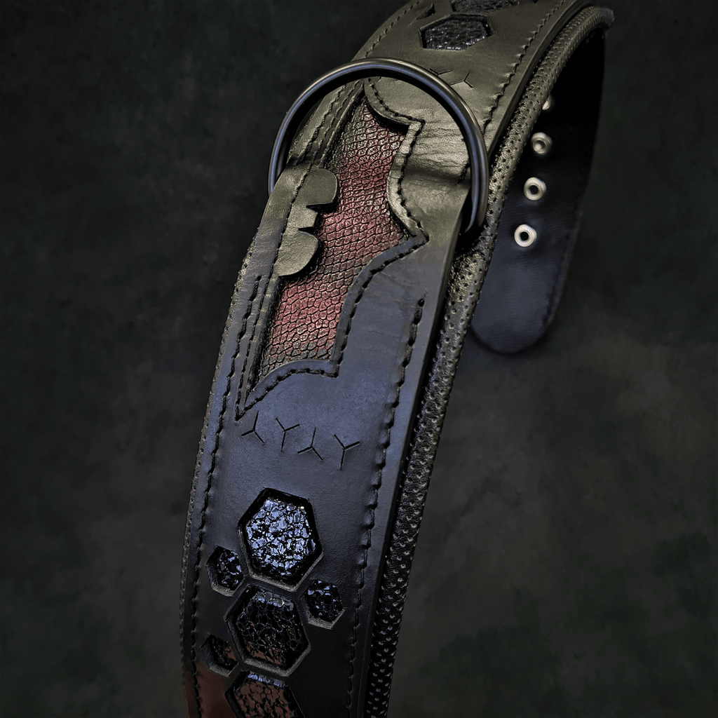 Collar Batdog premium para perros - estilo bold y dramático de lujo - MITZON
