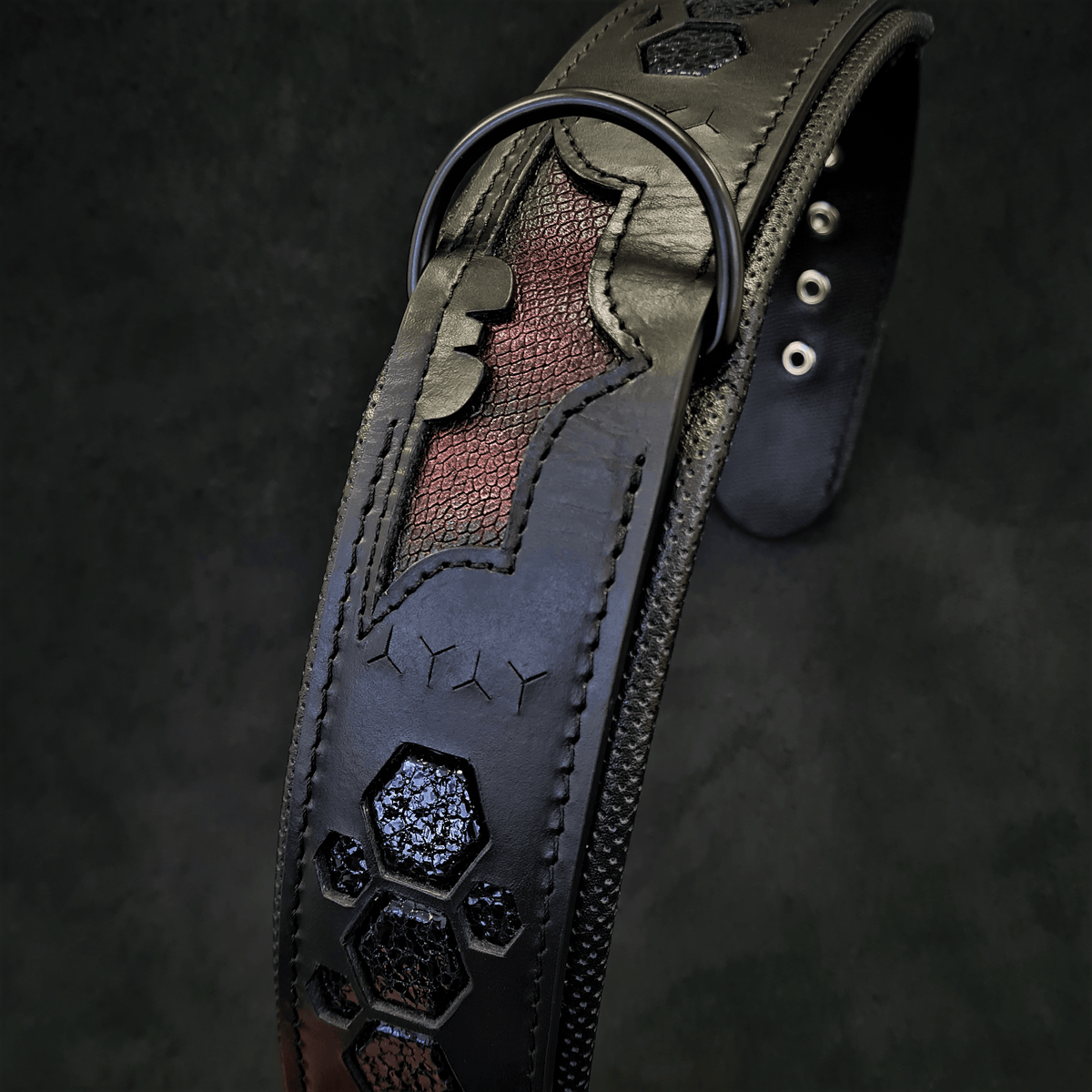 Collar Batdog premium para perros - estilo bold y dramático de lujo - MITZON