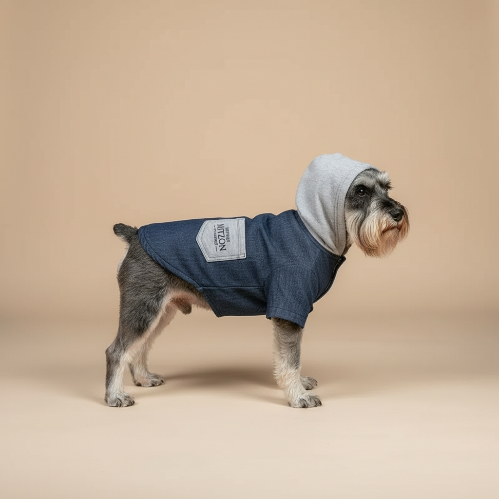 Sudadera con capucha de denim exclusiva MITZON